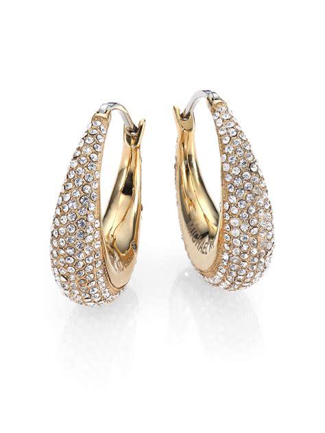 michael kors hoop earring|michael kors hoop earrings sale.